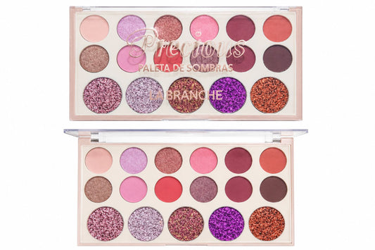 Paleta de Sombras LA BRANCHE Precious Multicor com Glitter