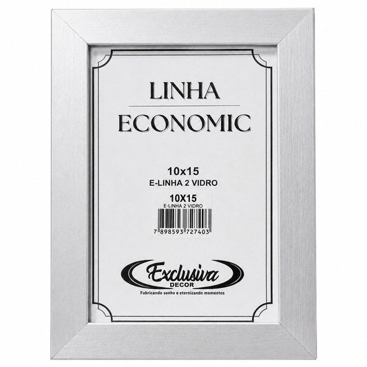 Porta Retrato 10x15cm Exclusive Decor Linha Economic Moldura com Vidro