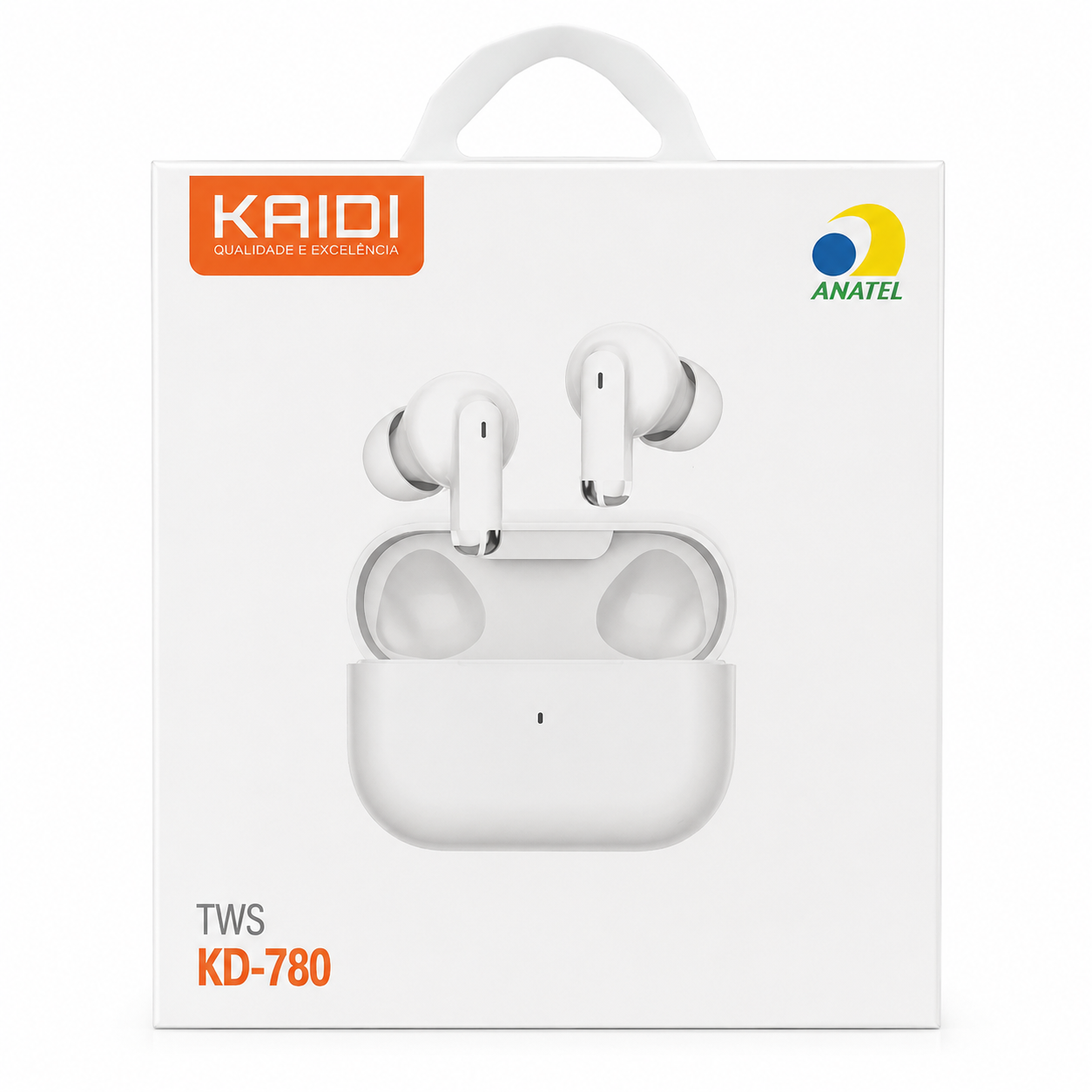 Fone de Ouvido Bluetooth KAIDI com Estojo e Carregamento Indutivo