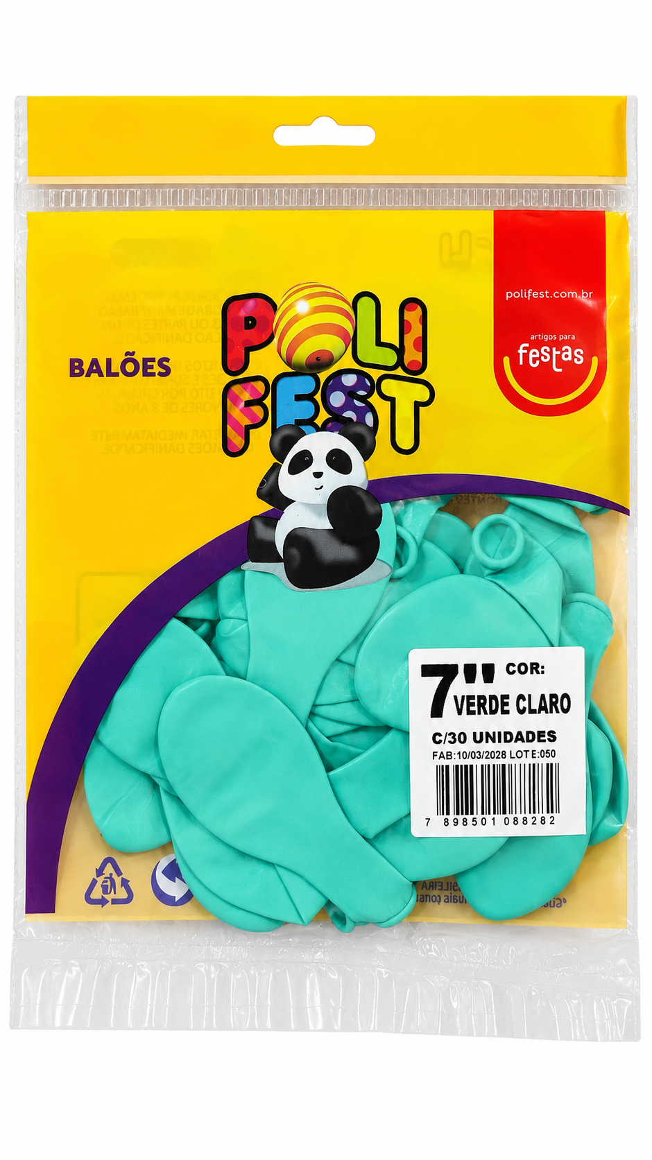Balões Poli Fest 7” Pacote com 30 Unidades