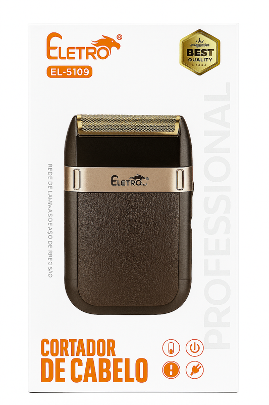 Barbeador Elétrico Portátil Eletro Mex EL-5109 – Lâminas de Precisão
