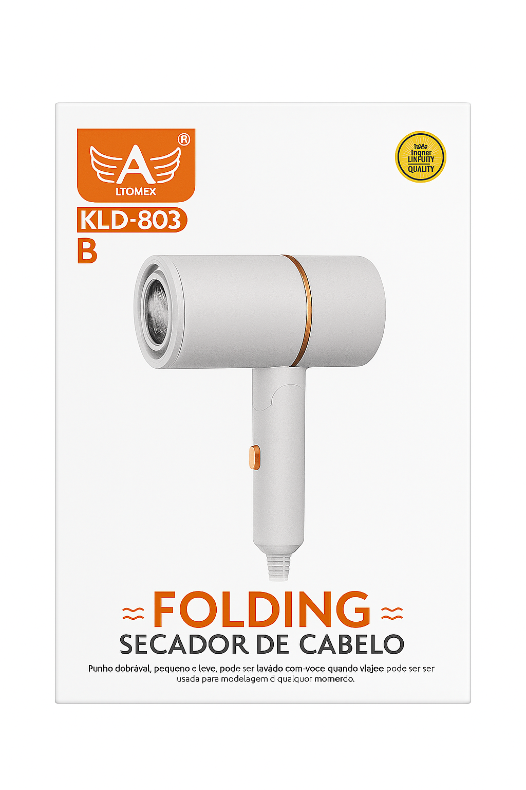 Secador de Cabelo Dobrável LTOMEX KLD-803 Modelo B Portátil