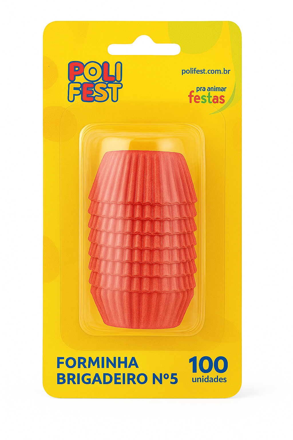 Forminha para Brigadeiro Nº5 com 100 Unidades PoliFest