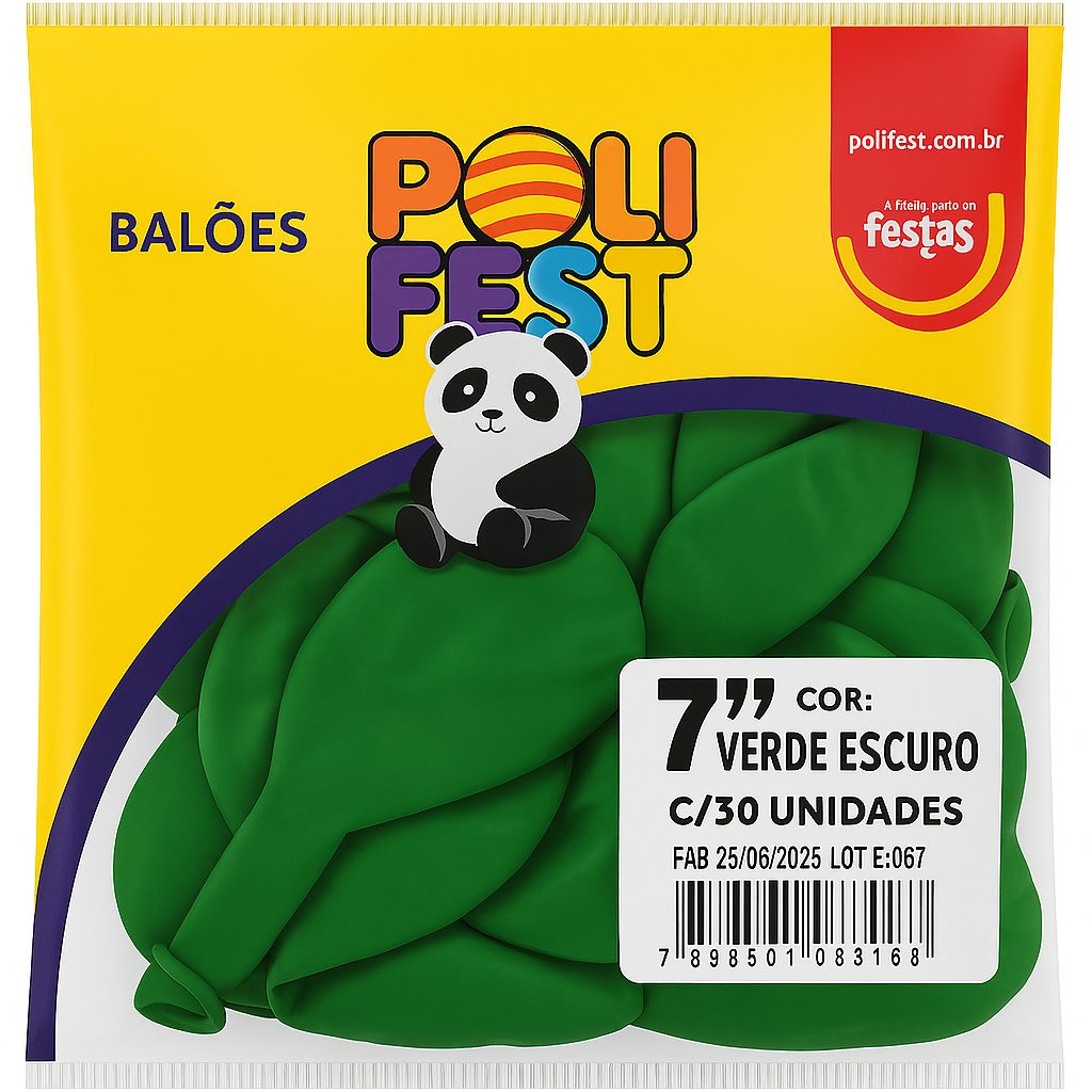 Balões Poli Fest 7” Pacote com 30 Unidades