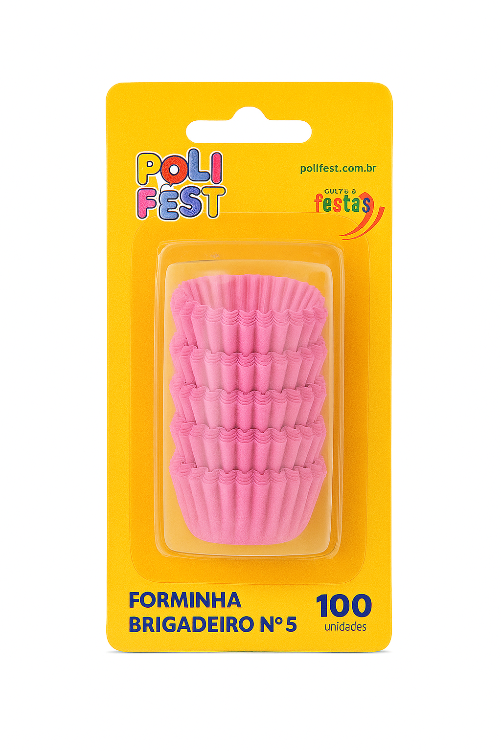 Forminha para Brigadeiro Nº5 com 100 Unidades PoliFest