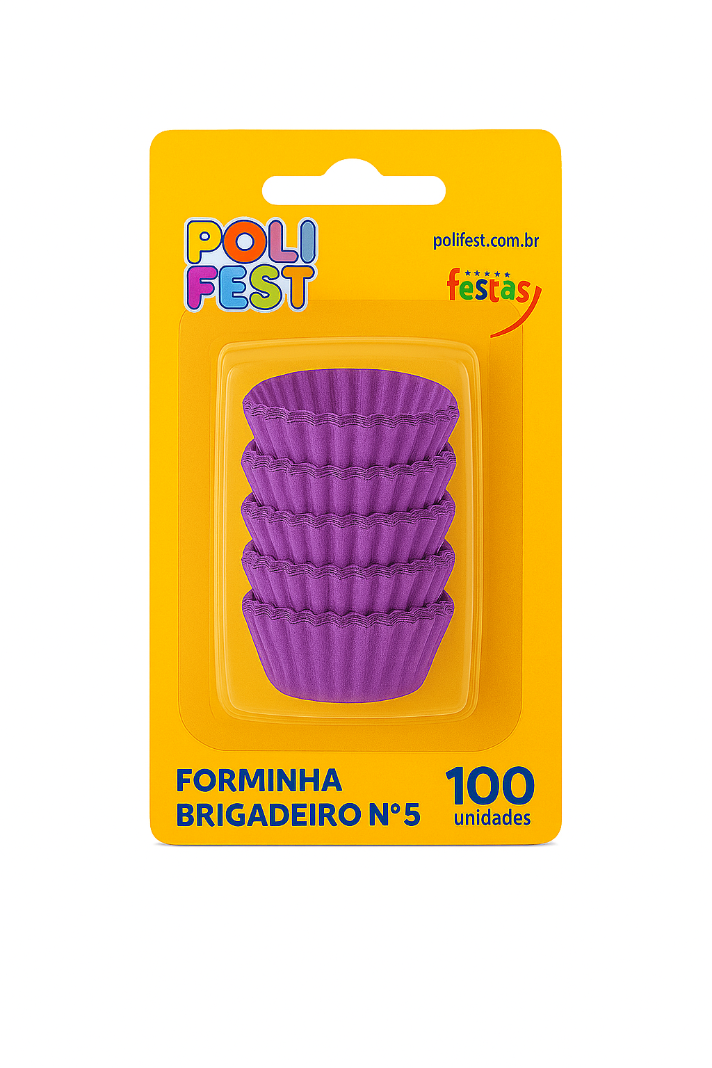 Forminha para Brigadeiro Nº5 com 100 Unidades PoliFest