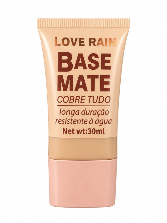Base Facial Love Rain Base Mate Cobre Tudo Longa Duração 30ml