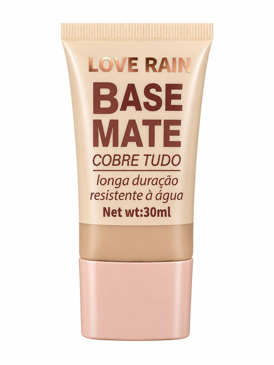Base Facial Love Rain Base Mate Cobre Tudo Longa Duração 30ml