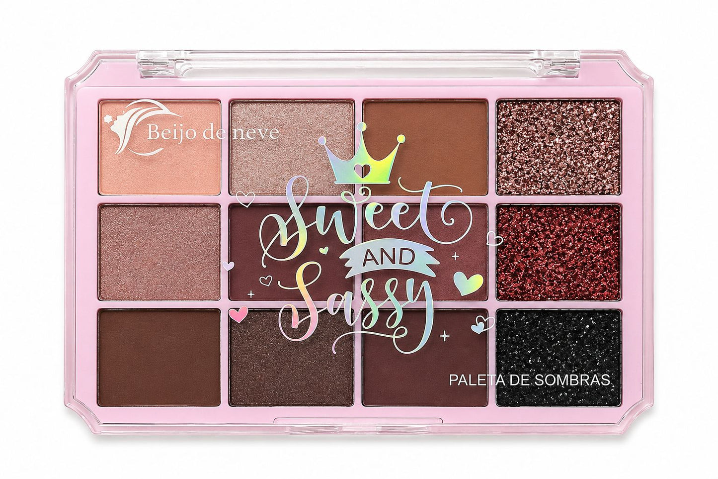 Paleta de Sombras Beijo de Neve Sweet And Sassy com Glitter