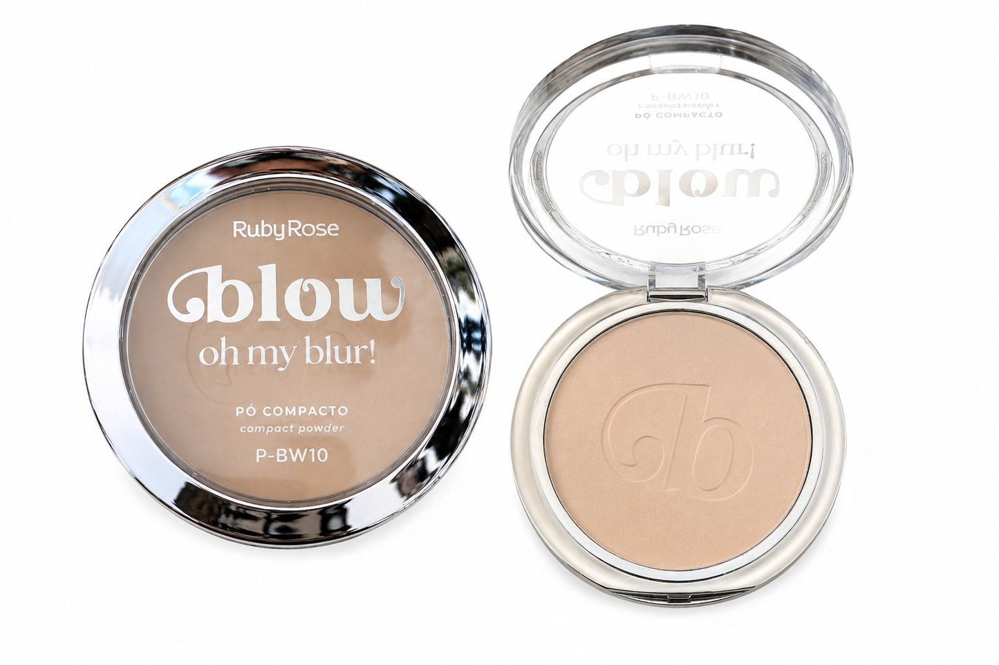 Pó Compacto Ruby Rose Glow Oh My Blur! Efeito Blur