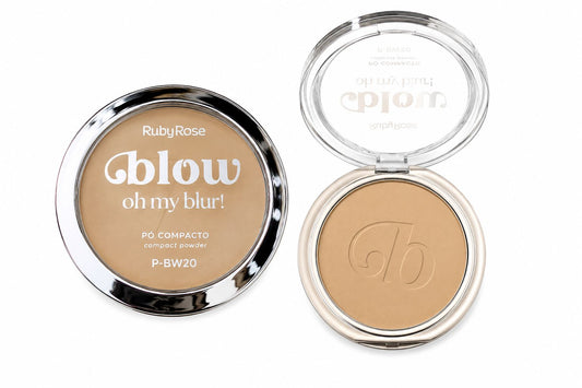 Pó Compacto Ruby Rose Glow Oh My Blur! Efeito Blur