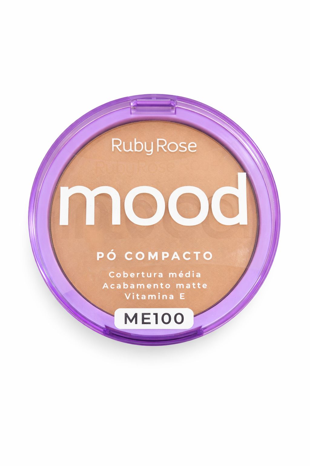 Pó Compacto Ruby Rose Mood Acabamento Matte com Vitamina E