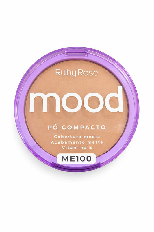Pó Compacto Ruby Rose Mood Acabamento Matte com Vitamina E