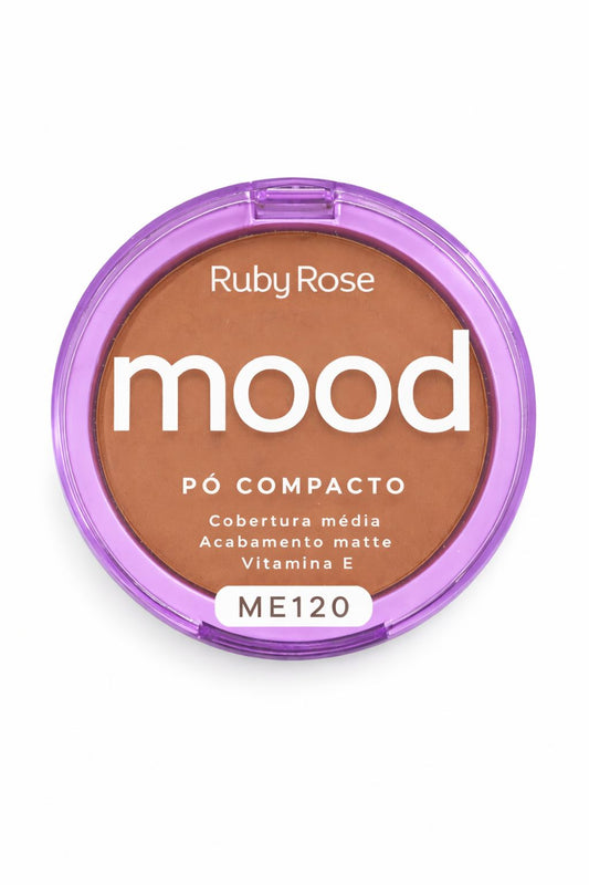 Pó Compacto Ruby Rose Mood Acabamento Matte com Vitamina E