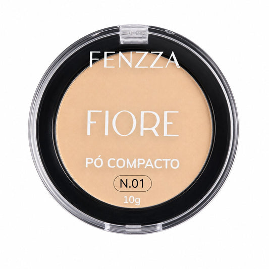 Pó Compacto Fenzza Fiore N.01 10g Acabamento Natural