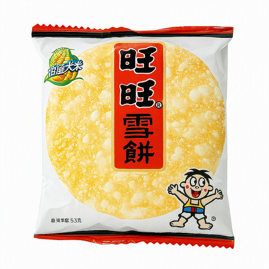 Biscoito de Arroz Crocante Chinês Wang Wang Original Rice Cracker 53g