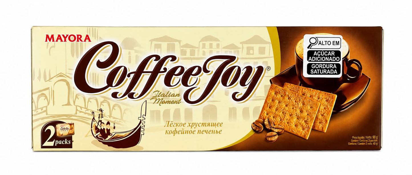 Biscoito Coffee Joy Mayora Sabor Café 186g com 2 Packs