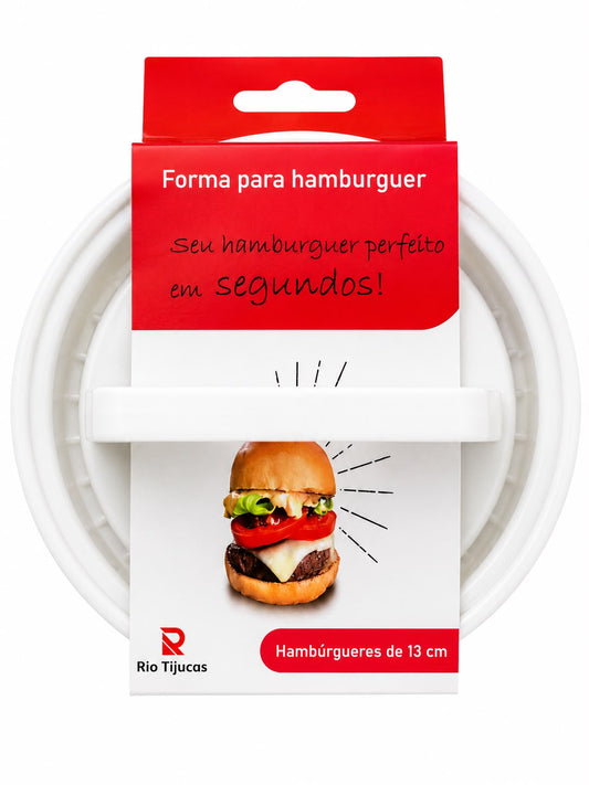 Forma para Hambúrguer 13cm Modelador Manual Rio Tijucas