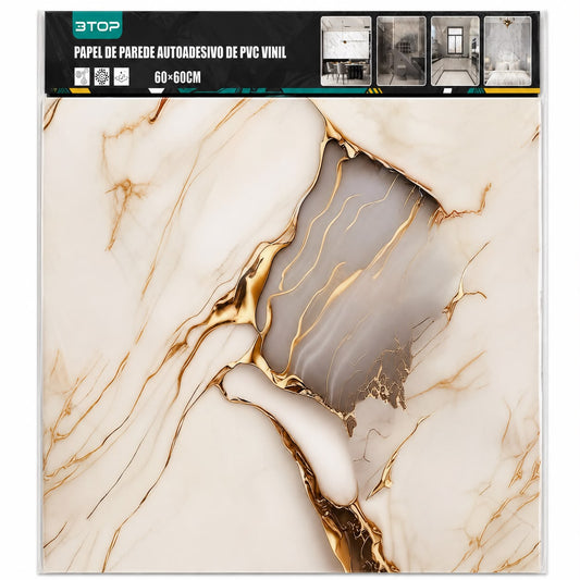 Papel de Parede Adesivo PVC Vinil 3TOP 60x60cm