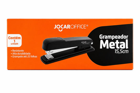 Grampeador Metálico Jocar Office 15,5cm Até 25 Folhas