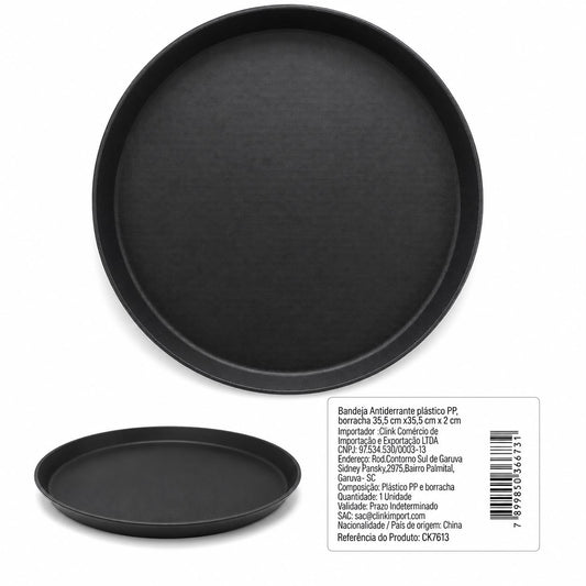 Bandeja Redonda Antiderrapante