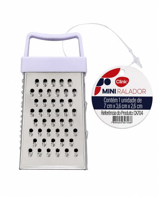 Mini Ralador Manual em Aço Inox Clink 7cm Compacto