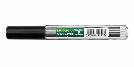 Grafite para Lapiseira Leo&Leo 2.0mm Estojo com 8 Minas
