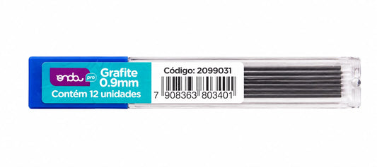 Grafite para Lapiseira Onda Pro 0.9mm Caixa com 12 Minas