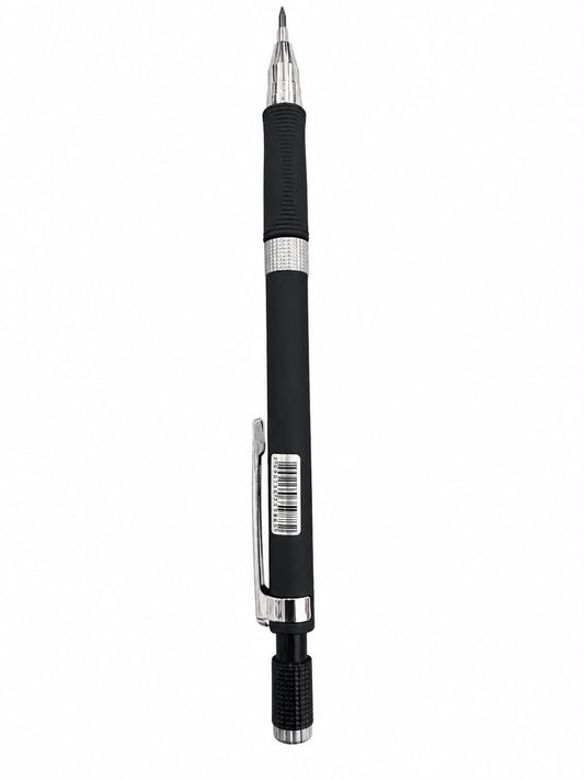 Lapiseira Técnica Metálica 0.7mm com Grip Emborrachado e Clip Metálico