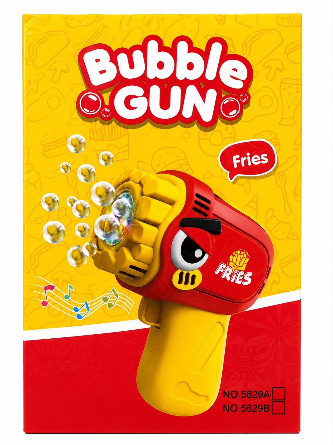 Bubble Gun Pistola Automática de Bolhas com Luzes e Música Infantil