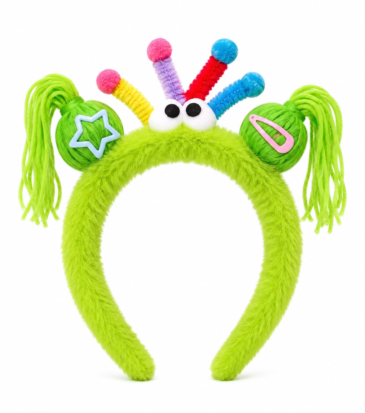 Tiara Infantil Peluciada com Personagens Divertidos Coloridos