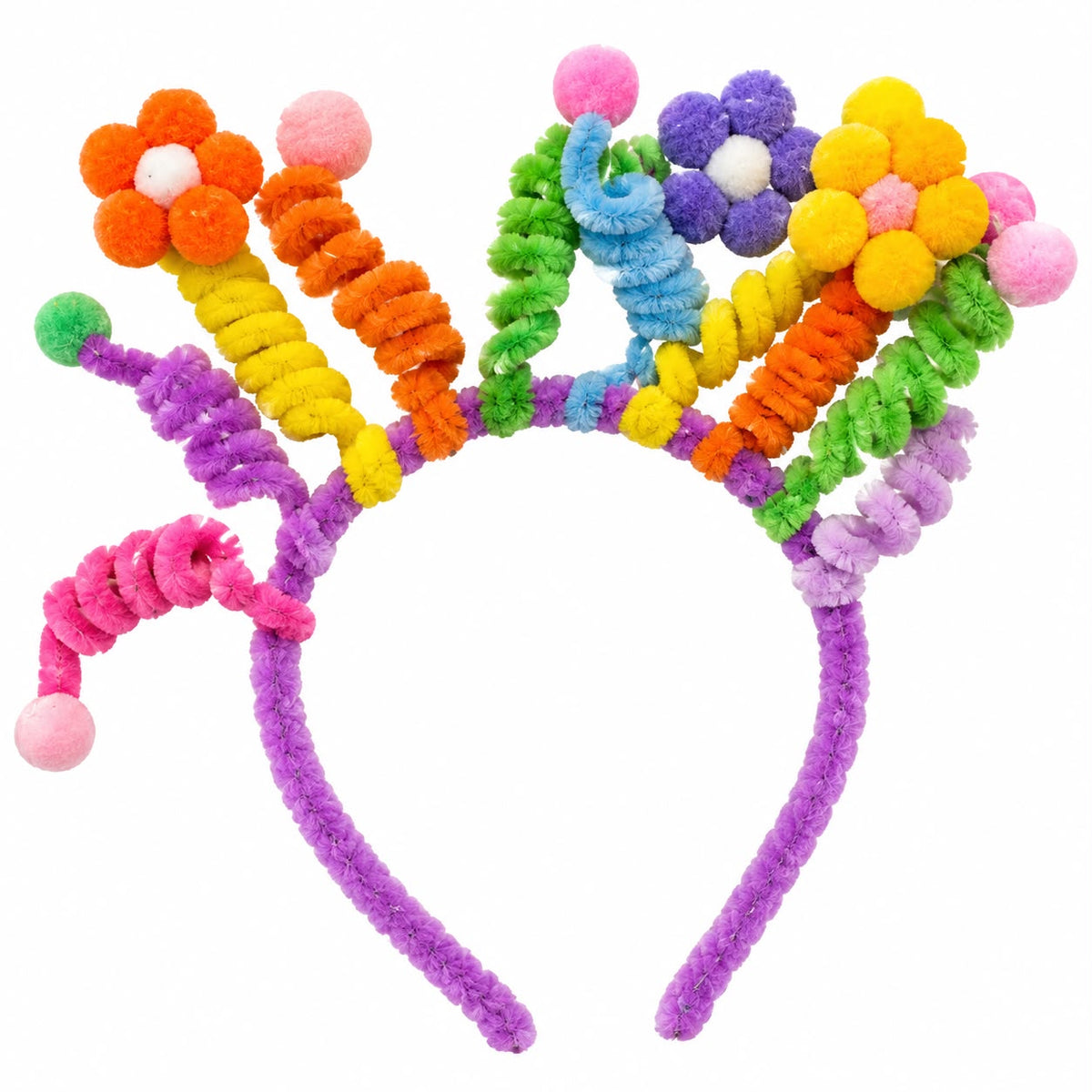 Tiara Infantil Peluciada com Personagens Divertidos Coloridos