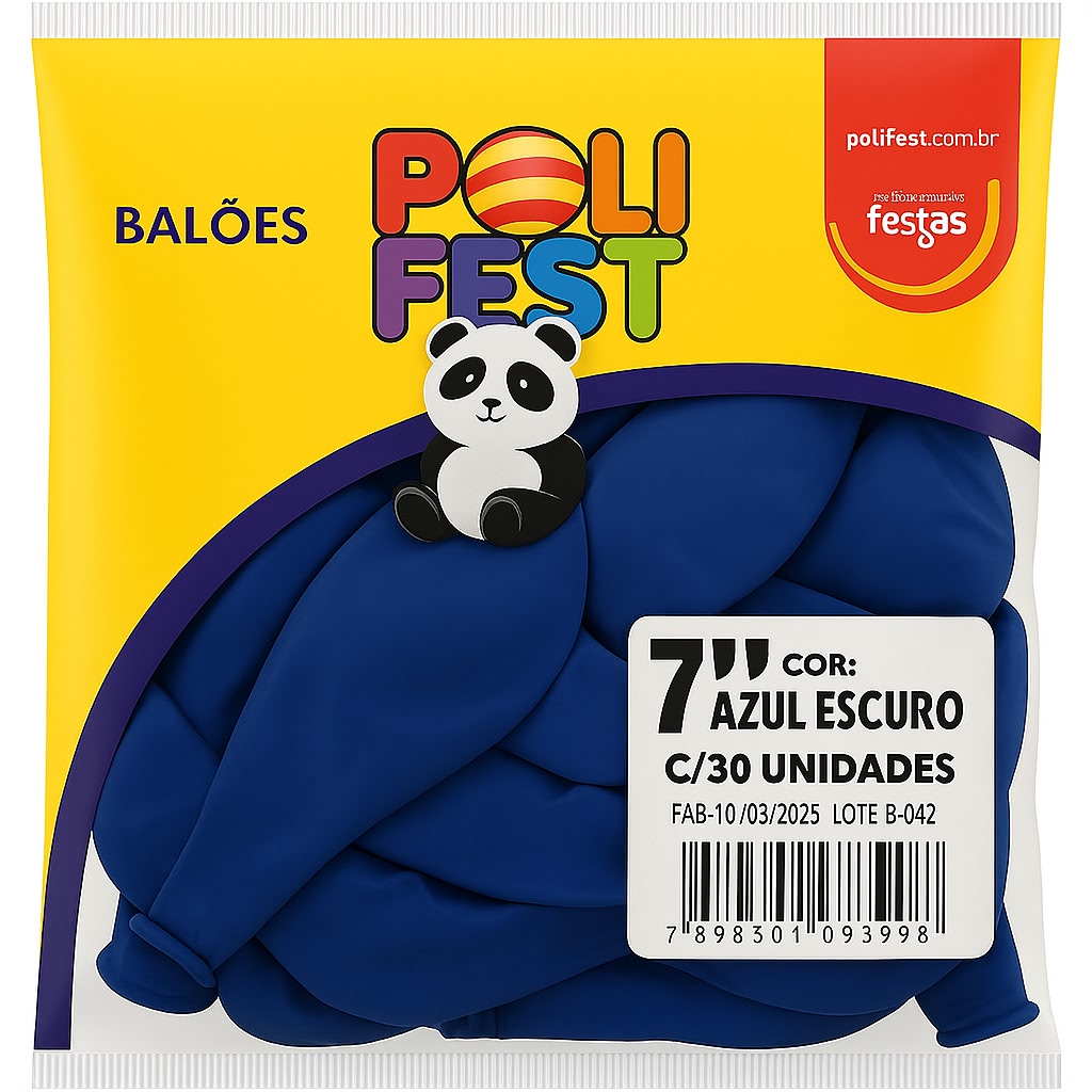 Balões Poli Fest 7” Pacote com 30 Unidades