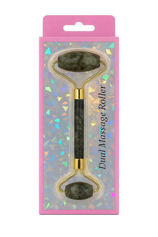 Massageador Facial Roller Duplo para Skincare