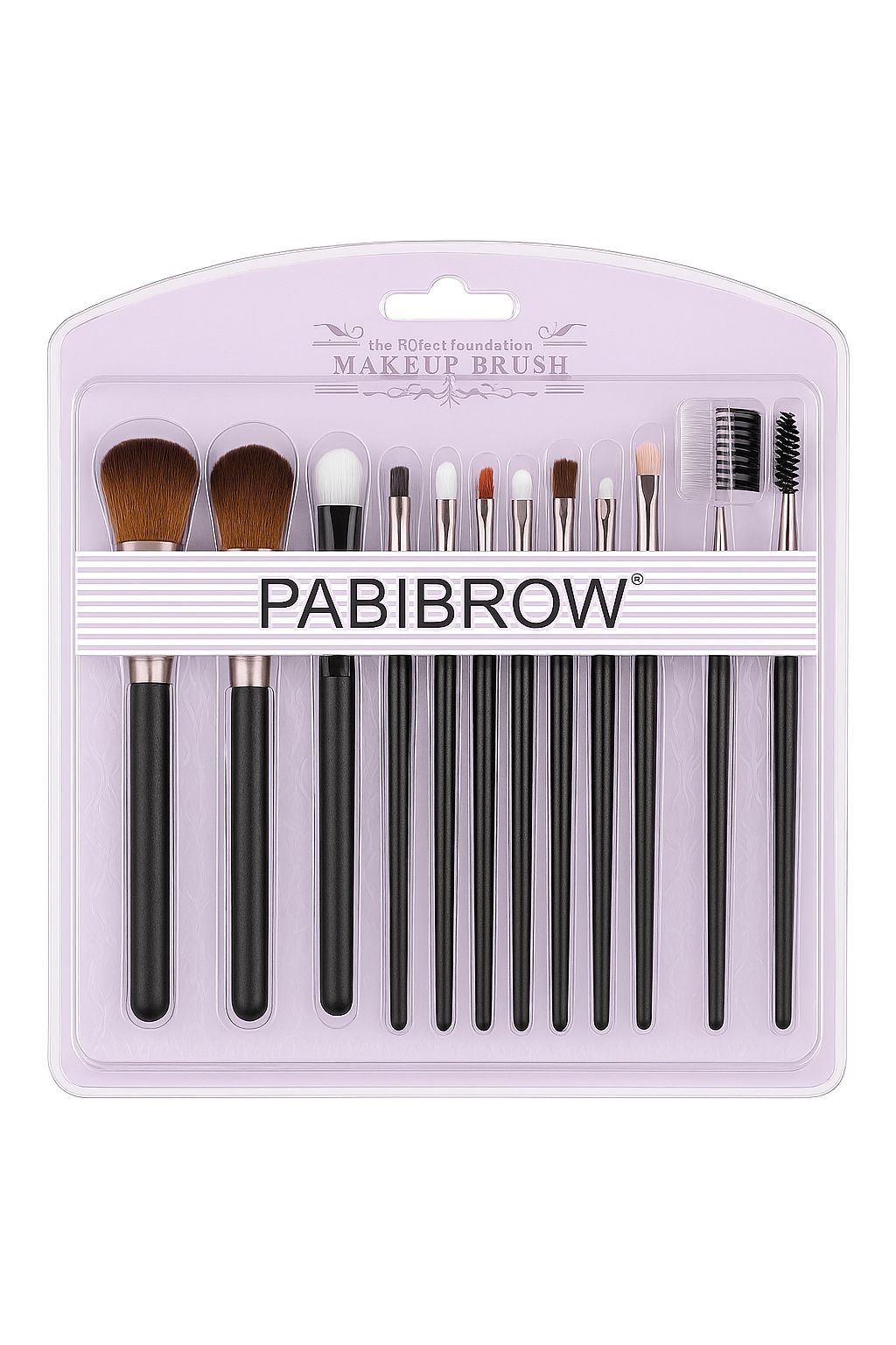Kit Profissional de Pincéis de Maquiagem PABIBROW com 12 Peças