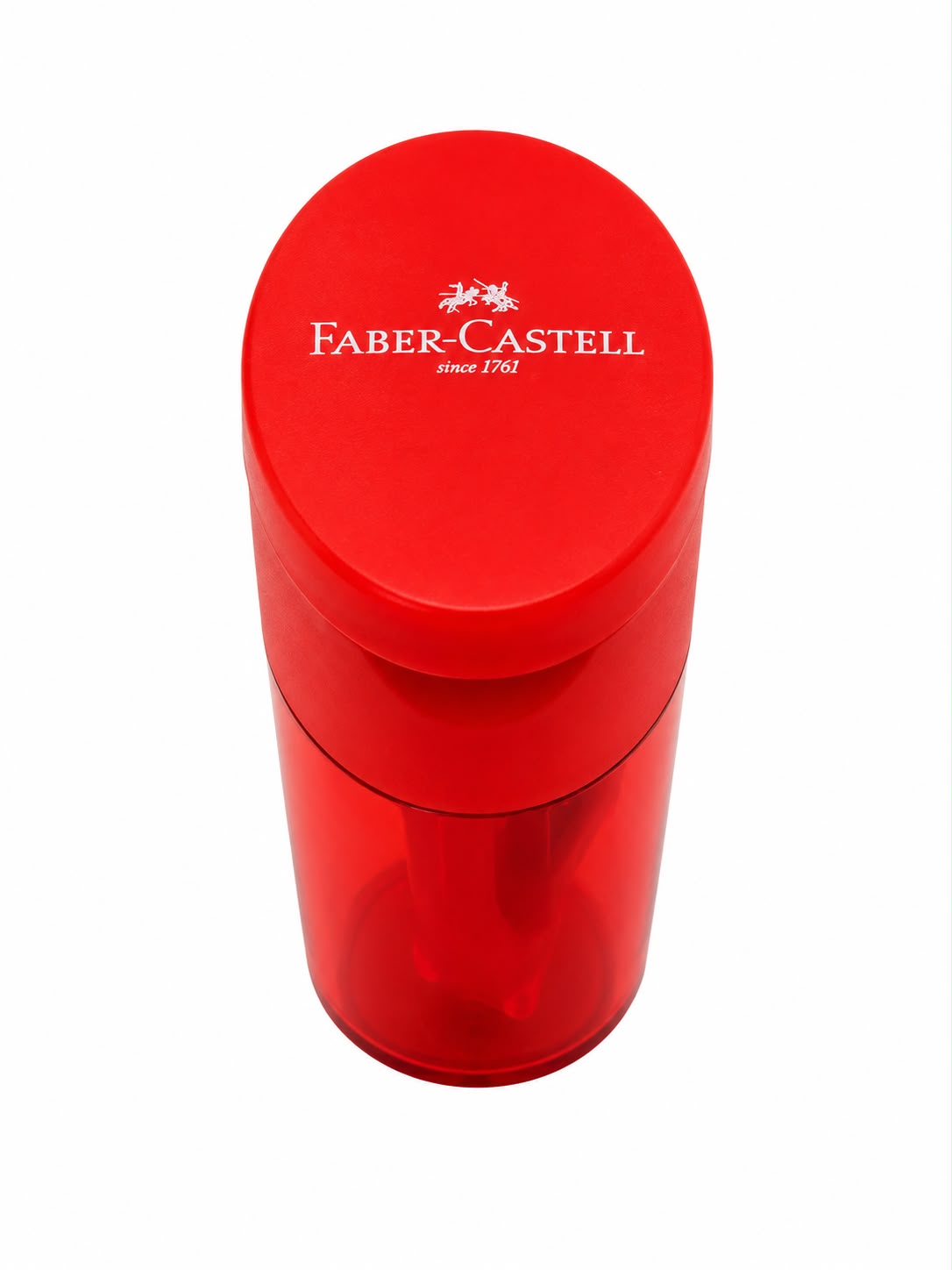 Apontador com Depósito Faber-Castell Sleeve Cinza